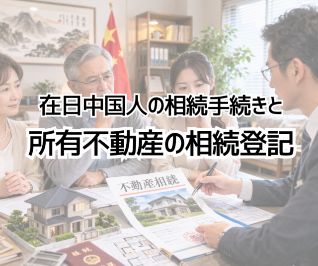 在日中国人の相続手続きと所有不動産の相続登記