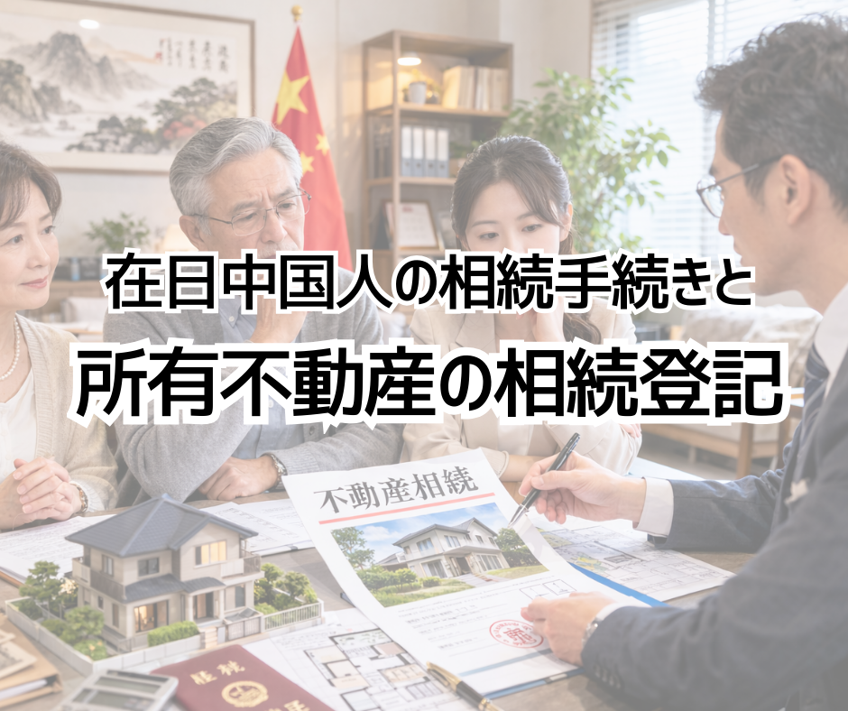 在日中国人の相続手続きと所有不動産の相続登記