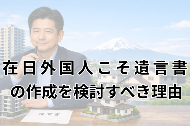 在日外国人こそ遺言書の作成を検討すべき理由